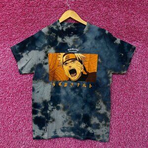 Naruto Uzumaki Nine Tails Jinchuriki Anime Tie Dye Tee M